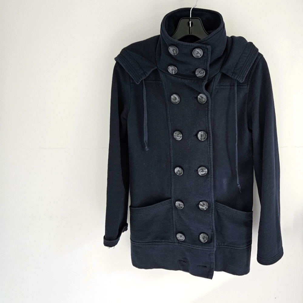 Lucky Brand Double Breasted Hoodie Jacket